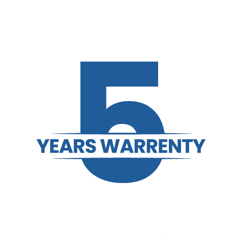 5 years warranty