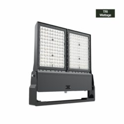 ORBIT switchable area flood light fixture installed outdoors by Light Planet Australia