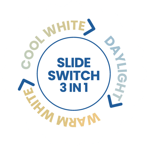 colour range lighting swatches graphic white background at Light Planet Australia